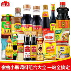 海天 调料海天套装组合调味料调味品海天生抽酱油蚝油陈醋油盐宿舍全套