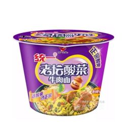统一 来一桶老坛酸菜牛肉面120g