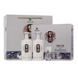 贵州习酒 银质礼盒酱香白酒53度500ml*2瓶礼盒装送礼宴请酒水