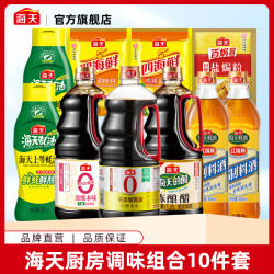 海天 十全十美年货大礼包 酱油蚝油料酒醋鸡精等共10件