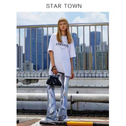 STARTOWN宴会手提包可斜挎夹子休闲个性潮流牛皮包XL10042