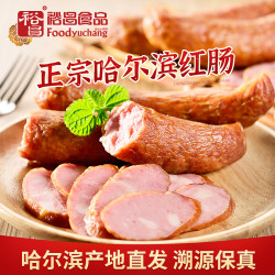 裕昌食品 哈尔滨特产红肠儿童肠90g*10支东北特产熏烤即食熟食