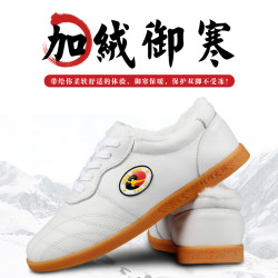 红棉 秋冬季加厚运动红棉牛筋底太极鞋棉鞋保暖武术鞋练功鞋御寒绒款
