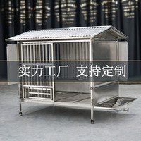 定制中大型鹦鹉鸟笼别墅笼子鸡笼喂食加厚可拆卸养狗必备狗笼子