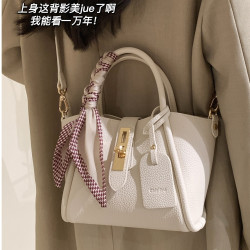 秘密花园2024新款高级通勤手提包女士时尚子母丝巾包单肩斜挎女包