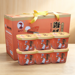 桂芙人海鲜粉（鲜汤丸子原味）138*6桶 整箱发货