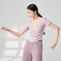 yoyo 练功服短袖上衣女现代舞古典舞新款形体训练服装