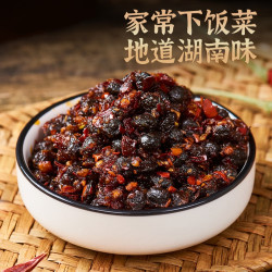风味豆豉238克瓶装即食香辣下饭菜佐餐烹饪湖南特产下饭酱调味品