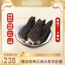 膳品同源 大只6cm头茬羊肚菌 厚肉无沙营养快速 食用
