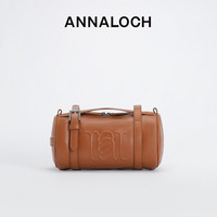 Anna Loch ANNALOCH再生系列再生真皮运动户外休闲时尚单肩手提斜挎圆筒包