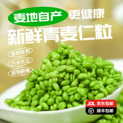 新鲜青麦仁青麦粒麦穗麦子青小麦去皮鲜麦仁米煮粥五谷杂粮