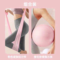 瑜伽小球拉力带塑形锻炼体态训练瑜伽弹力球孕妇瑜伽产后锻炼组合