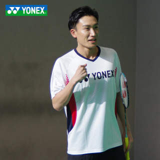 YONEX 2024新款速干羽毛球服比赛服短袖男女团队服110284
