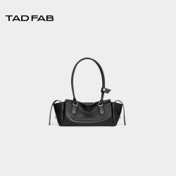 TADFAB CARGO系列牛皮大容量单肩腋下通勤手提多口袋波士顿包