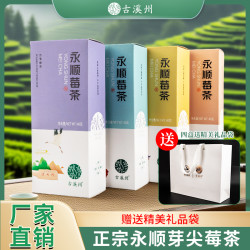 古溪州 永顺莓茶礼盒装张家界霉茶新茶芽头茶藤茶送礼长辈礼盒装40g