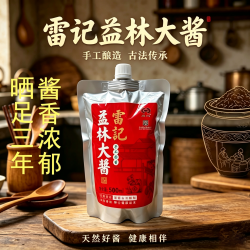 庆茂 雷记益林大酱手工面酱500ml瓦缸日晒夜露非遗盐城特产