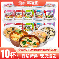 海福盛 10杯海福盛方便速食汤冲泡即食早餐芙蓉鲜蔬汤FD冻干汤蔬菜汤