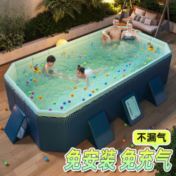 免充气泳池成人免安装打开即用夏天洗澡池家用户外大型家庭游泳池