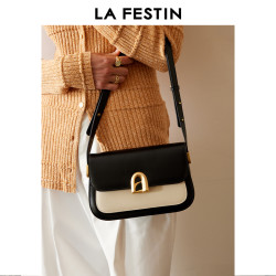 La Festin A字门方包高级感时尚单肩斜挎包女小众通勤腋下包