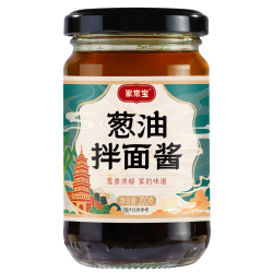 聚美厨 葱油拌面酱 家用葱油汁拌饭拌面专用酱经典口味葱香浓郁200g/瓶