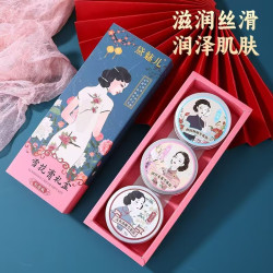 雪花膏玫瑰玉兰郁金香补水保湿滋润润肤面霜国货护肤品礼盒