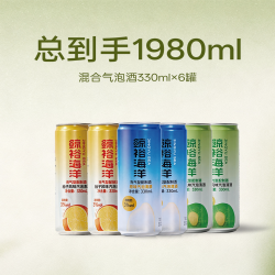 鲸裕 青梅气泡酒330ml*6罐女生男士约会低度甜果酒清爽微醺梅子酒