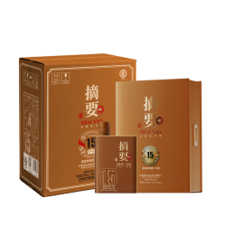 摘要 JINSHA 金沙 摘要 真实年份酒15 53%vol 酱香型白酒