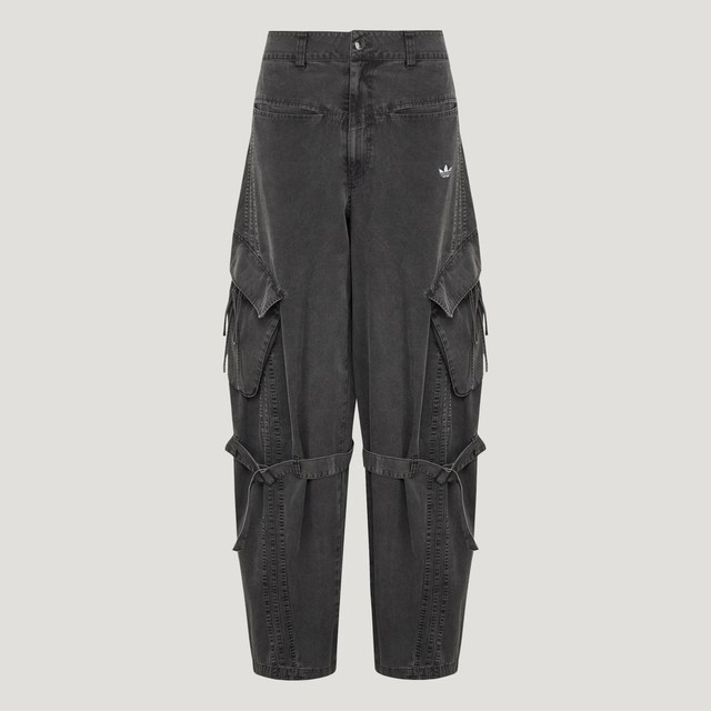 adidas 滔搏丨adidas阿迪达斯三叶草女子潮流工装风运动休闲长裤LF2322