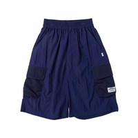 移动端：蓝汽水 26夏中小男童户外山系轻薄短裤工装口袋防泼水学生五分裤