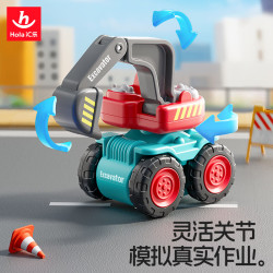 汇乐玩具 迷你婴幼儿童玩具车工程车挖掘机1-3岁男孩玩具宝宝 挖掘机