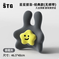 88VIP：SITGOOD STG腰靠垫座椅护腰办公室工位孕妇久坐神器椅子靠背垫腰部支撑垫 腰靠--【银霜灰】