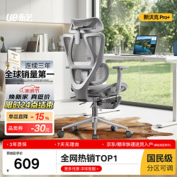 永艺 新沃克Pro+ 6D独立扶手 灰色 带脚托 电脑椅