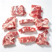 伊赛 国产原切带肉牛脊骨4斤袋 谷饲牛骨炖煮熬汤 冷冻牛骨