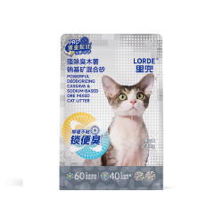 里兜 原生钠基矿混木薯猫砂2.4KG