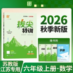 2026秋数学拔尖特训六年级上册SJ苏教版 通成学典小学6年级