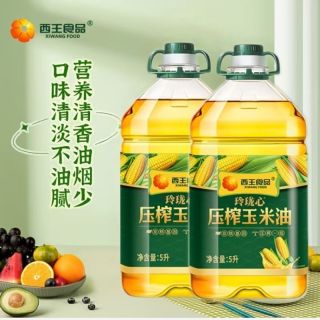 百亿补贴：西王 玲珑心玉米油5L*2桶 非转基因食用油一级低温物理压榨胚芽油