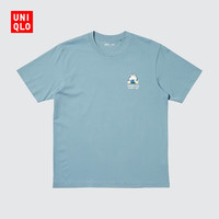 优衣库 Pokémon UT/短袖T恤男装女装486158 62 粉蓝色 M