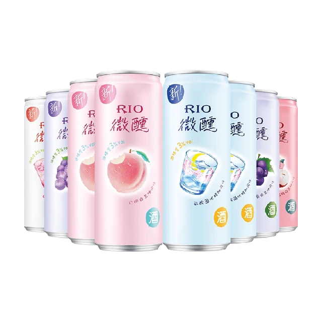RIO 锐澳 微醺 预调鸡尾酒组合装 5口味 330ml*8罐