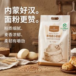 1号会员店 多用途小麦粉1kg河套平原红小麦