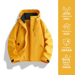 冲锋衣男女外套2026新款三合一可拆卸登山服夹克男内胆防风防水