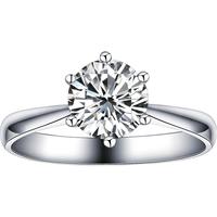 SEAZA 喜钻 喜嫁系列 R0096 女士六爪18K白金钻石戒指