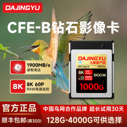 DAJINGYU 大鲸鱼CFB卡钻石Pro存储卡cfexpresTypeB适配尼康佳能相机内存卡