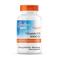 多特倍斯 维生素D3 5000IU软胶囊180粒