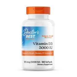 多特倍斯 维生素D3 5000IU软胶囊180粒