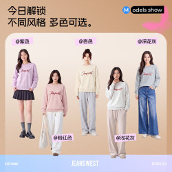 真维斯 女士卫衣 浅花灰 XL
