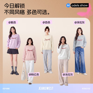 真维斯 女士卫衣 浅花灰 XL