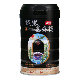 谷旗 黑芝麻粉 400g 罐装