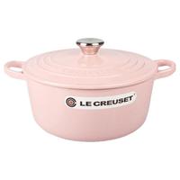 LE CREUSET 酷彩 22cm圆形白珐琅铸铁平底锅