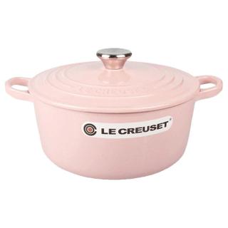 LE CREUSET 酷彩 22cm圆形白珐琅铸铁平底锅