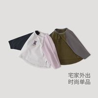 巴厘小猪 撞色 儿童长袖T恤（多款可选）